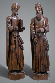 figury św. Piotra i Pawła