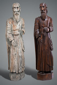 figury św. Piotra i Pawła z Inwałdu