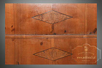 czereśniowe szuflady przed renowacją